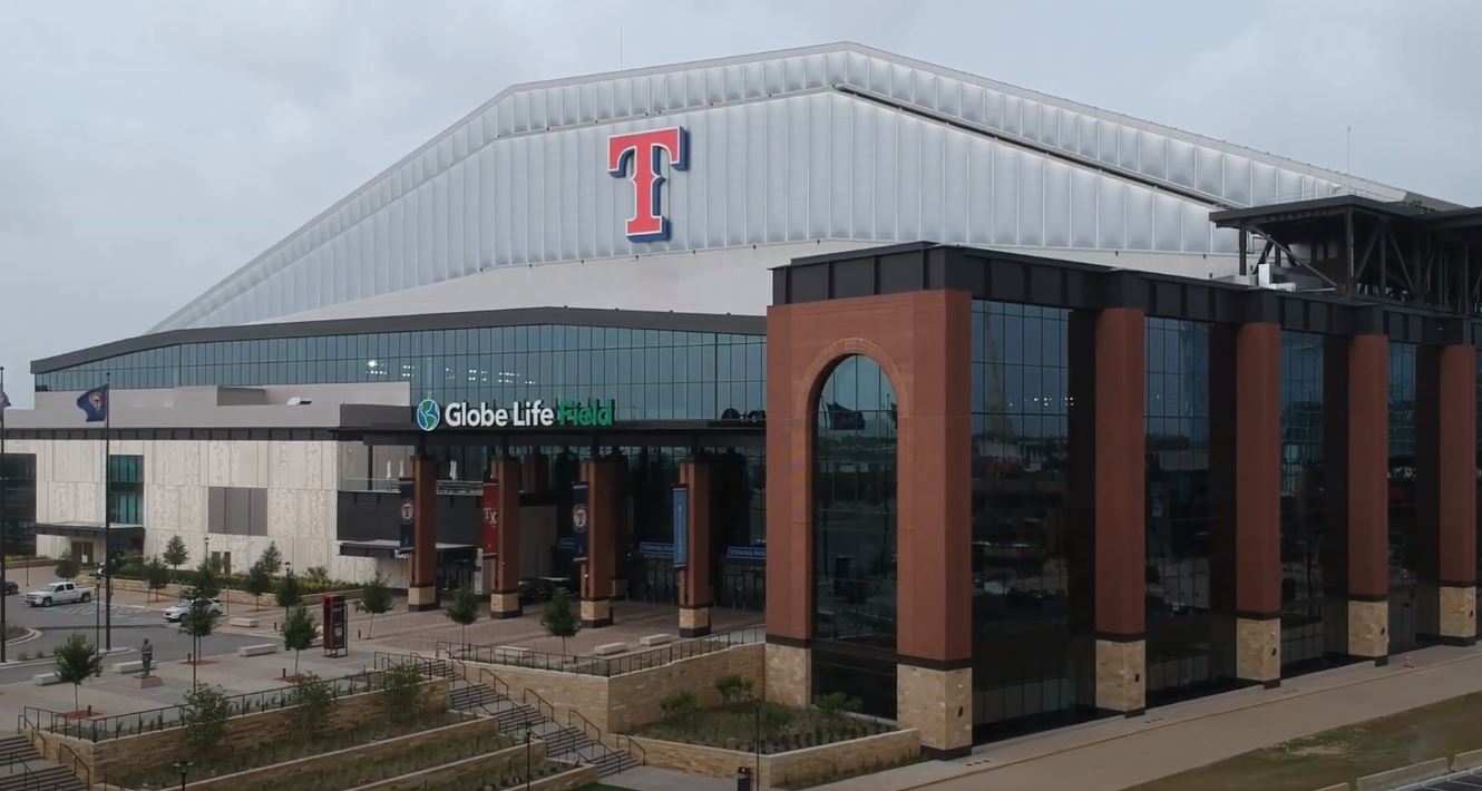 Texas Rangers Globe Life Field Guide Baseball Tripper